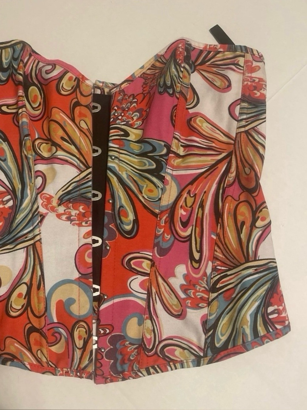 Women’s Multicolor Strapless Bustier Top 2 XL